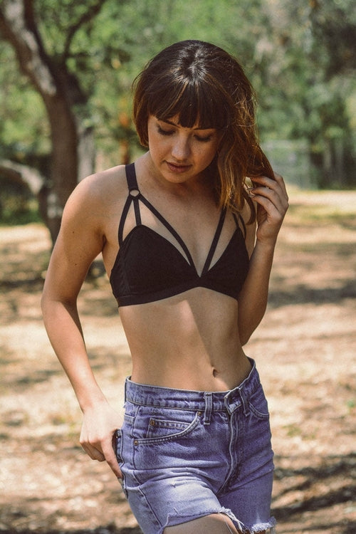 Cut Out Strappy Bralette