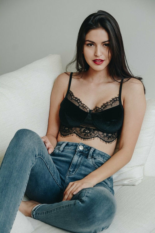 Flimsy Velvet Lace Cami